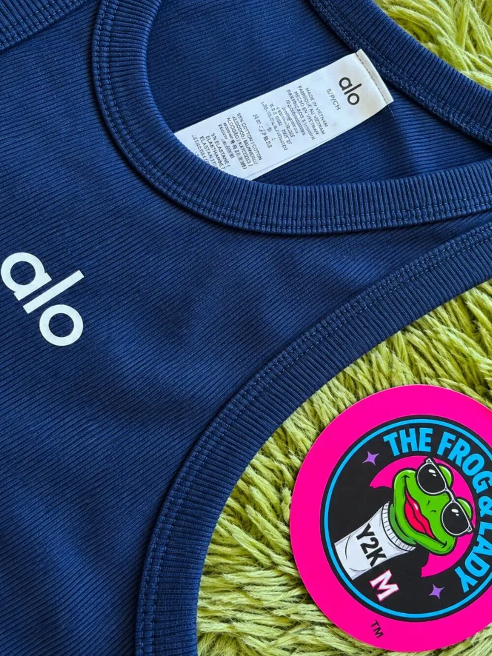 Alo Yoga Aspire Tank Navy NWT S M L